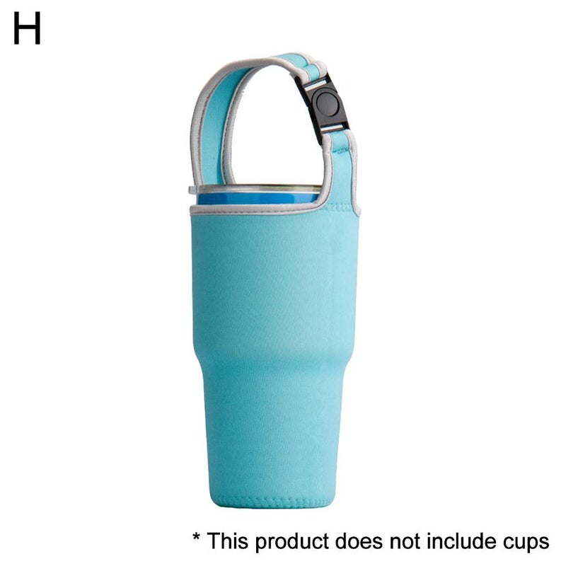 Wholesale spot supply of 30OZ ice-cold cup sleeves made of cross-border diving material, convenient handle, 900ml car cup sleeves. - Image 1